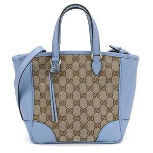GUCCI Blue Canvas Bag